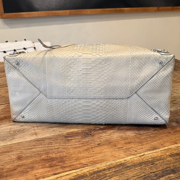 Balenciaga Papier A4 Python Neutral Cream Tote Bag - Picture 11 of 17